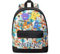 Pokémon Sac a Dos Enfant Ado Pikachu Pokeball Sac Ecole avec Poches Zippées Cartable Scolaire pour Sports Voyage Anime Cadeau Enfant (Multi Graffiti)