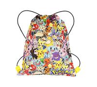Pokemon Sac de natation pour enfants avec cordon de serrage, sport, école, gymnastique ou baskets avec Dracaufeu et Pikachu., multicolore