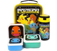 Pokemon - Sac pour le goûter et bouteille d'eau Lot de 5 figurines NS6916 (taille unique) (Coloré)