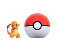 Pokémon Salamèche et Poké Ball Clip ‘N’ Go - Comprend Une Figurine de Combat de 5 cm et Un Accessoire Poké Ball.