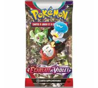 Pokemon Scarlet and Violet Sleeved Assorted (French), LT-184-55644, Multicolore, Taille Unique