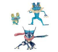 Pokémon Select Evolution Pack - Comprend des Figurines Froakie de 5,1 cm, Frogadier de 7,6 cm et Greninja de 11,4 cm