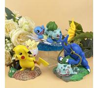 Pokémon, Série Pikachu, Modèle Anime Squirtle, 10 cm, Modèle Anime Exquis, Figurine de Collection pour Adultes, Décoration de Maison, Décoration de Voiture, Décoration de Fête, Cadeau de Rentrée Scola