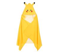 Pokémon Serviette à Capuche pour Enfant Pikachu, Jaune, 70 x 140 cm, Taille Unique