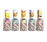 Pokemon Set De 5 Surligneurs En Forme De Vernis à Ongles Collection Fleurs