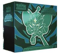 Pokémon Set Entraîneur Hors Classe de l'espans. Écarlate et Violet - Crépuscule Masqué du GCC (1 Carte par Ogerpon Masque Turquoise, 9 enveloppes de espans. et Accessoires Premium), Italien