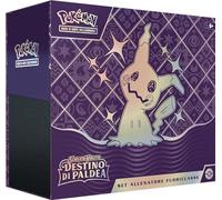 Pokémon Set Entraîneur Hors Classe de l'expansion Scarlatto et Violetto - Destiny di Paldea (Neuf enveloppes, Une Carte holographique Pleine Silhouette et Accessoires de Jeu), édition