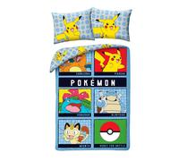 Pokemon Set Lit Couette Réversible 140x200 Coton Charizard Original