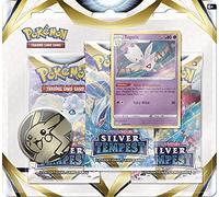 Pokémon Silver Tempest Lot de 3 boosters et Carte Togetic Foil