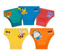 Pokémon Slip Garcon, Pack de 5 sous-Vêtements Enfant - Cadeau pour Garcon (Multi, 7-8 Ans)
