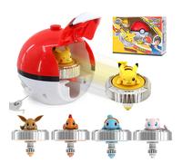 Pokemon Spinning Top Action Figure Set, Pikachu, Charmander, SLaura, Tle Mew, Eevee, Elf Ball, pouvez-vous ro Spinner Game, Strengthening Toy, Cadeau pour enfant No box