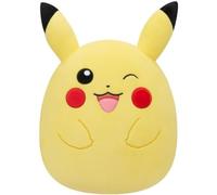 Pokémon SQPK00216_Pikachu Jouet en Peluche, Jaune, à partir de 2 Ans