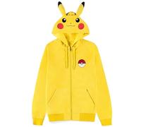 Pokémon Sweat à capuche Pikachu Novelty, Noir , XXL