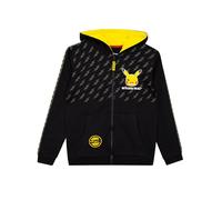 Pokémon Sweat à Capuche Pikachu Sweat à Capuche Garçons | Sweat Capuche Garcon | Noir 8-9 Ans