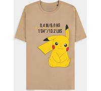 Pokémon - T-shirt à manches courtes Pikachu (Beige)