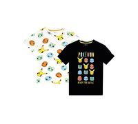 Pokémon T-Shirt Garçon 2 Pack Multicolore 5-6 Ans