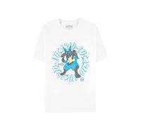 Pokemon T Shirt Lucario Stance Nouveau Office Unisexe Blanc, Blanc, XL