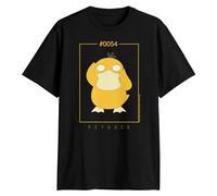 Pokemon T-Shirt Psyduck 54 Confused, Noir, Taille S