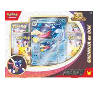 Pokémon TCG : 30e célébration - Greninja ex Box (1 Carte en Aluminium, 1 Carte surdimensionnée et 4 boosters)