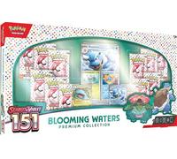 Pokémon TCG : Blooming Waters Premium Collection (4 Cartes en Aluminium, 1 Carte surdimensionnée et 12 boosters)