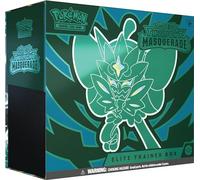 Pokémon TCG : Boîte d'entraînement Elite Masquerade Twilight (1 Carte Ogerpon Masque Bleu Sarcelle, 9 boosters et Accessoires Haut de Gamme)