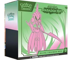 Pokémon TCG : Boîte d'entraînement Elite Paradox Rift - Écarlate & Violet - Iron Valiant (9 Booster, 1 Carte en Aluminium et Accessoires Haut de Gamme)