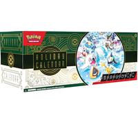 Pokémon - Calendrier des fêtes TCG 2024 - 8 cartes en aluminium, 5 boosters