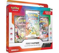 Pokémon TCG : Collection d'illustrations du Premier Partenaire - Série 2 (3 Cartes, 2 boosters et 1 Feuille d'autocollants)