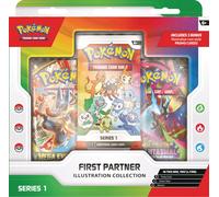 Pokémon TCG: First Partner Illustration Collection-Series 1 (3 Promo Cards, 2 Bo
