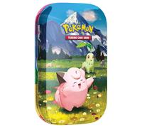 Pokémon TCG : Mega Evolution - Héros Ascensionnés Mini boîte : Clefairy & Chikorita (1 feuille d'autocollants, une carte d'art Pokémon et 2 boosters)
