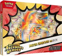 Pokémon TCG : Mega Evolution - Ascended Heroes Mega Emboar ex Box (1 carte promotionnelle aluminium, 1 carte lenticulaire surdimensionnée et 4 boosters)