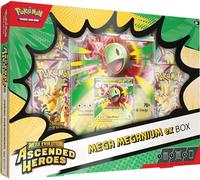 Pokémon TCG : Mega Evolution - Ascended Heroes Mega Meganium ex Box (1 carte promotionnelle aluminium, 1 carte lenticulaire surdimensionnée et 4 boosters)