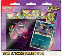 Pokémon TCG : Mega Evolution - Collection d'autocollants Ascended Heroes Tech - Gastly (1 Carte en Aluminium et 3 boosters)