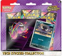 Pokémon TCG : Mega Evolution - Collection d'autocollants Ascended Heroes Tech - Gastly (1 Carte en Aluminium et 3 boosters)