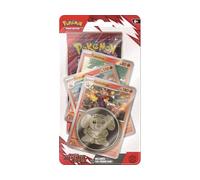 Pokemon TCG Pack booster Checklane Premium avec pièce et 3 cartes promotionnelles Scarlet & Violet Destined Rivals