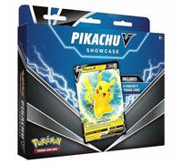 Pokémon TCG: Pikachu V Showcase Box (1 carte promotionnelle en aluminium et 3 boosters)