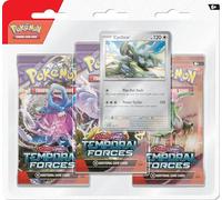 Pokémon TCG : Scarlet & Violet - Pack de 3 Forces Temporales - Cyclizar (3 boosters et 1 Carte