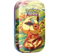Pokémon TCG : Scarlet & Violet - Prismatic Evolutions Mini Tin - Flareon (2 boosters & 1 Coin)