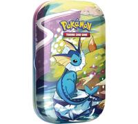 Pokémon TCG : Scarlet & Violet - Prismatic Evolutions Mini Tin - Vaporeon (2 boosters & 1 Coin)