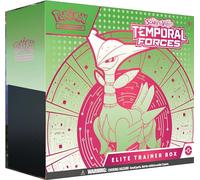 Pokémon TCG : Scarlet & Violet - Temporal Forces Elite Trainer Box - Feuilles de Fer (1 Carte Full-Art Iron Thorns, 9 boosters et Accessoires Premium)