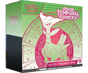 Pokémon TCG : Scarlet & Violet - Temporal Forces Elite Trainer Box - Feuilles de Fer (1 Carte Full-Art Iron Thorns, 9 boosters et Accessoires Premium)