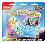 Pokémon TCG : Tripack Collection Sticker ajustable EV08.5 Prismatic Evolution Nymphali