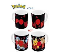 Stor Pokémon Heat Change - Mug tasse à café thermoréactif - Céramique - Pikatchu - Evoli - Tiplouf - Tortank