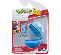 Pokémon Tentacool et Scuba Clip ‘N’ Go Ball Comprend Une Figurine de Combat de 5 cm avec Un Support et Un Accessoire Scuba Ball.