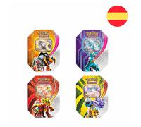 Pokemon Trading Card Game Grand Paradoxe De Boîte De Conserve Destins Aléatoires 4 Enveloppes Espagnol