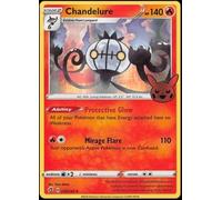 Pokémon Trick or Trade Chandelure Rebel Clash 033/192 Carte Holo Rare Tampon Halloween