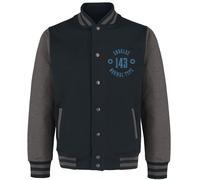 Pokemon Unisex Adult Collegiate Snorlax Varsity Jacket Large Black/Blue