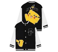 Pokémon Veste Garçon, Veste Universitaire Pikachu, Blouson Bomber Garçon Pikachu, Noir 9-10 Ans