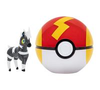 Pokémon Figurine Clip 'N' Go Zébibron et Speed Ball – Figurine de combat 5 cm et accessoire