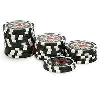 POKEO Rouleau 25 jetons Laser Deluxe 100 Noir